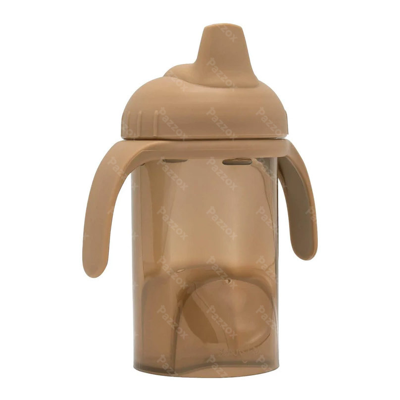 Difrax Gobelet A/fuites Bec Souple Caramel