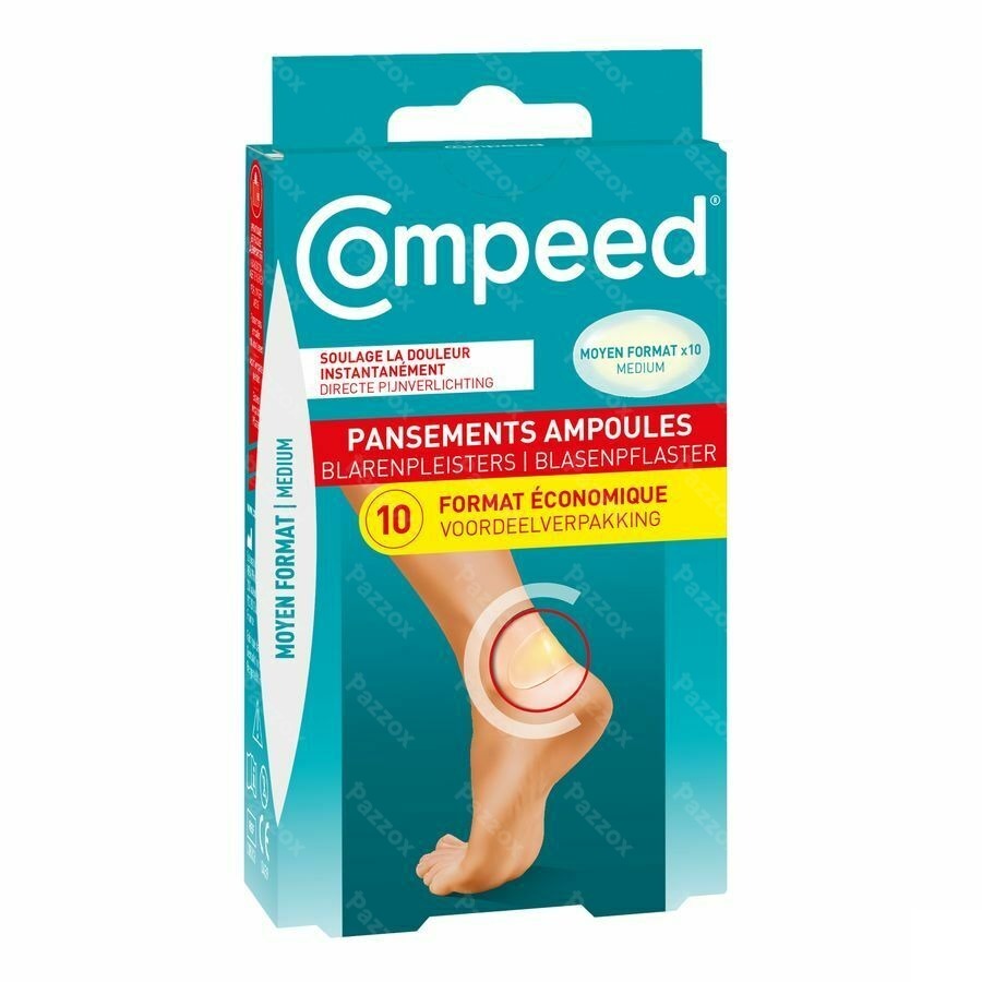 Compeed Pansement Ampoules Moyen Format Econ. 10
