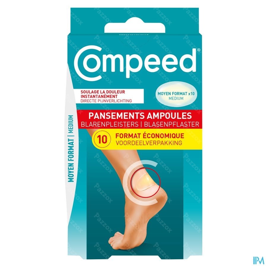 Compeed Pansement Ampoules Moyen Format Econ. 10