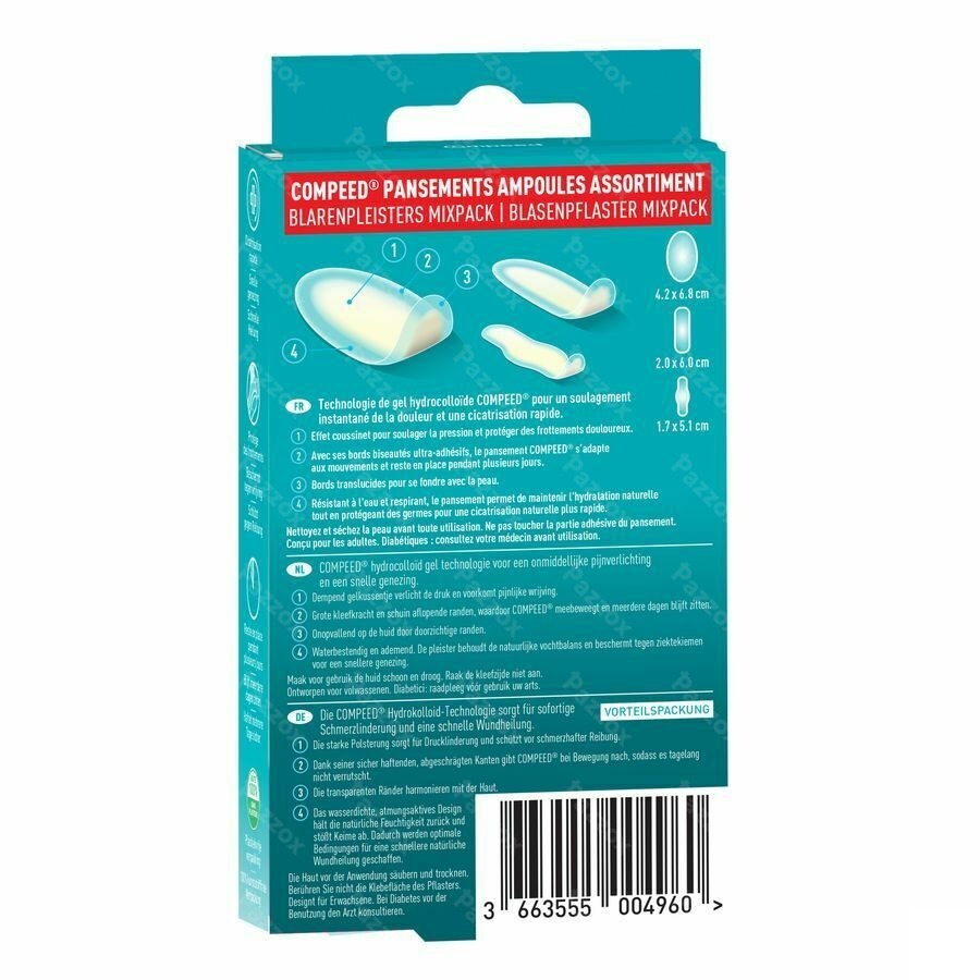 Compeed Pansement Ampoules Format Economique 10