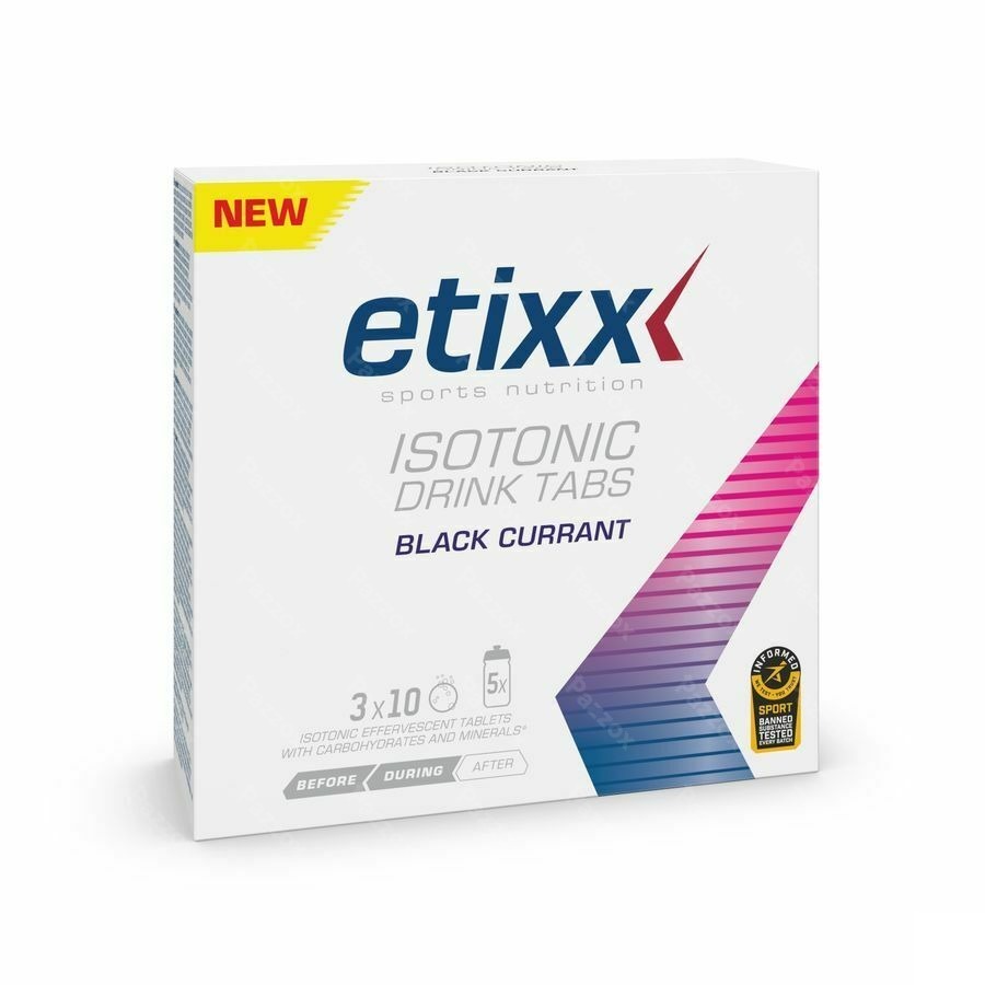 Etixx Isotonic Blackcurrant Tabl Efferv. 3x10