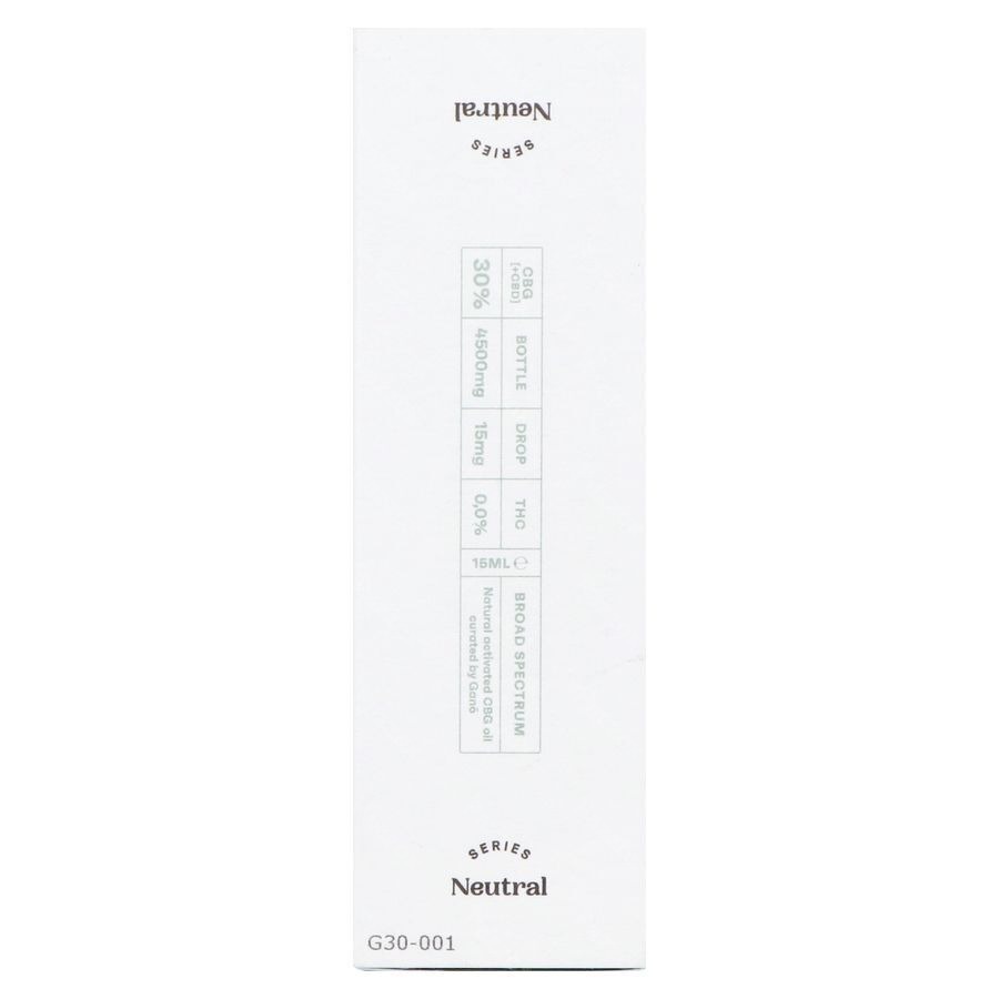 Gano Care Neutral 30% Cbg&cbd Huile 15ml