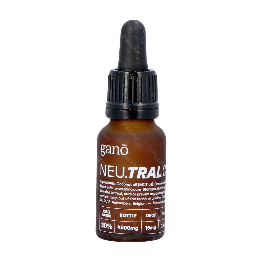 Gano Care Neutral 30% Cbg&cbd Huile 15ml