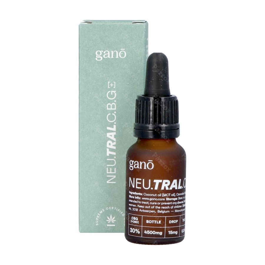Gano Care Neutral 30% Cbg&cbd Huile 15ml