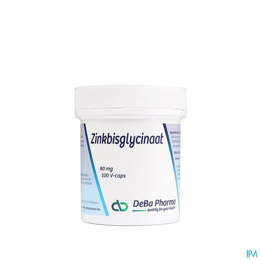 Bisglycinate Zinc 80mg V-caps 100 Deba