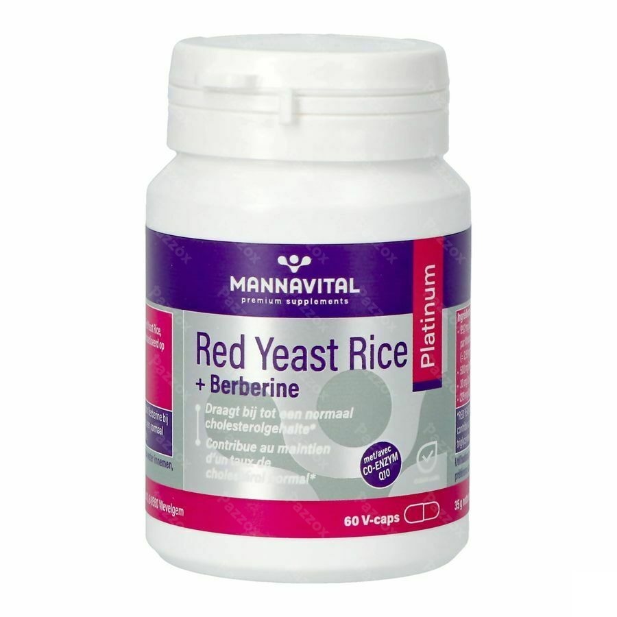 Mannavital Red Yeast Rice+berberine Plat.v-caps 60