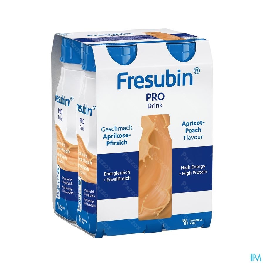 Fresubin Pro Drink Peche Abricot Fl 4x200ml