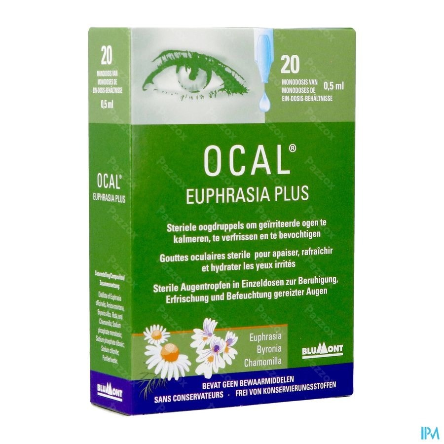 Ocal Euphrasia Plus Monodoses 20x0,5ml