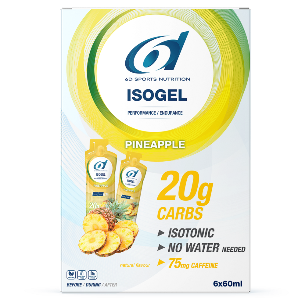6d Sixd Isogel + Caffeine Pineapple 6x60ml
