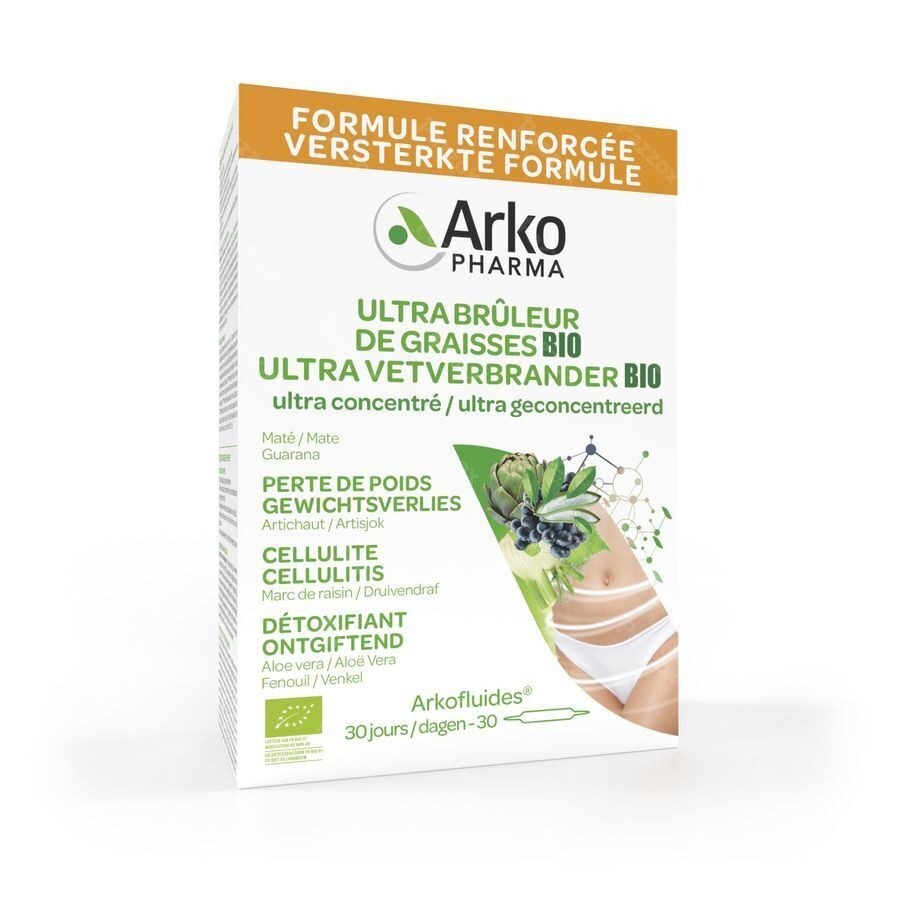 Arkofluides Ultra Bruleur Graisse Bio Amp 30x10ml