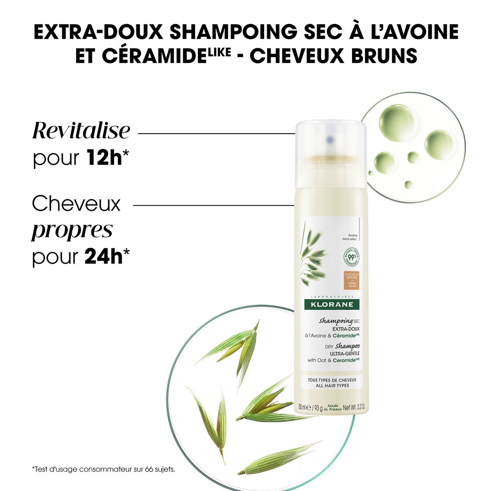 Klorane Capillaire Shampooing Sec Cheveux Bruns 150ml