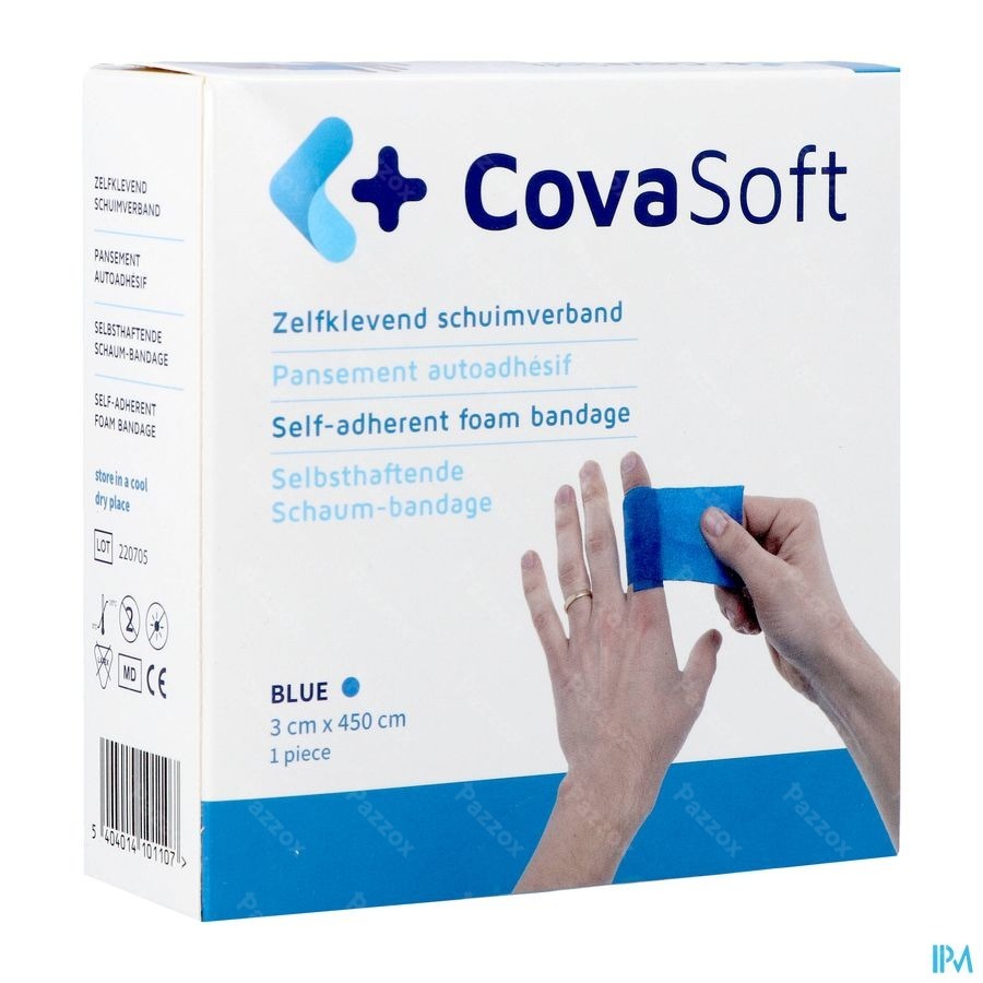 Covasoft Bandage Bleu 3cmx4,5m Covarmed