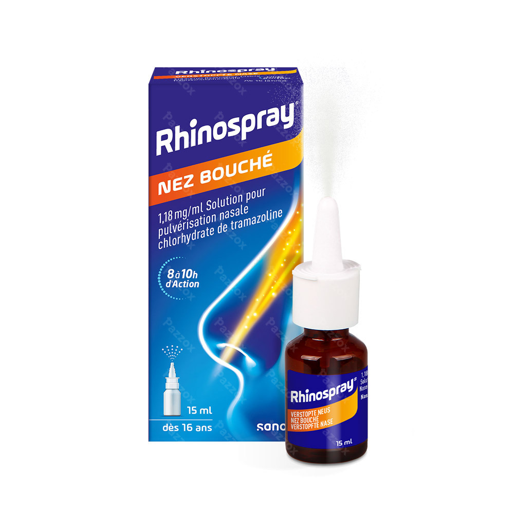 Rhinospray Nez Bouche 1,18mg/ml Spr Nasal Sol 15ml