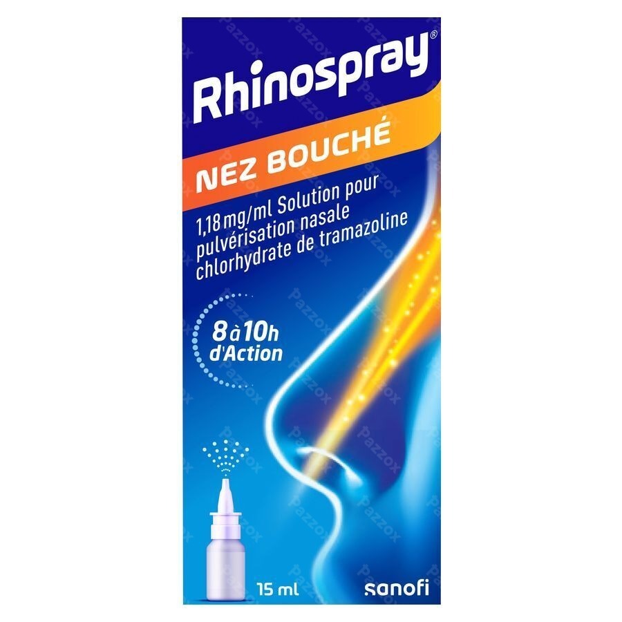 Rhinospray Nez Bouche 1,18mg/ml Spr Nasal Sol 15ml