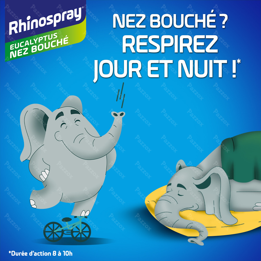 Rhinospray+Eucalyptus Nez Bouche 1,18mg/ml Spray Nasale 10ml