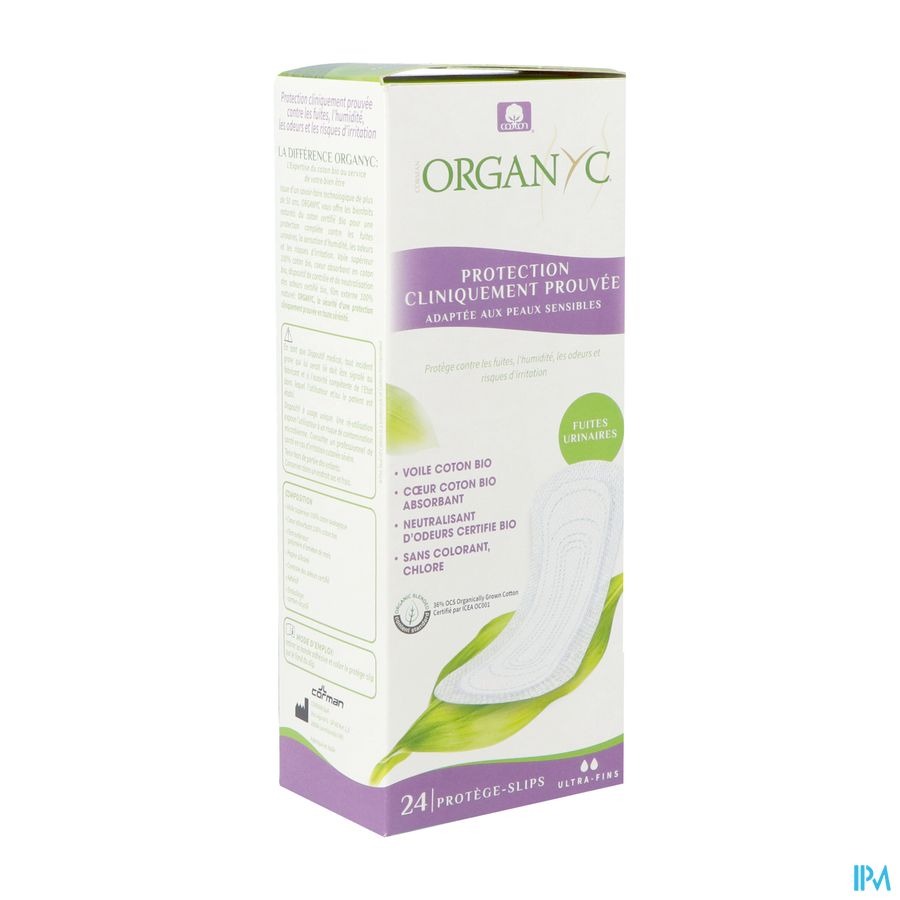 Organyc Fuites Urinaires Protege-slips Extra F 24