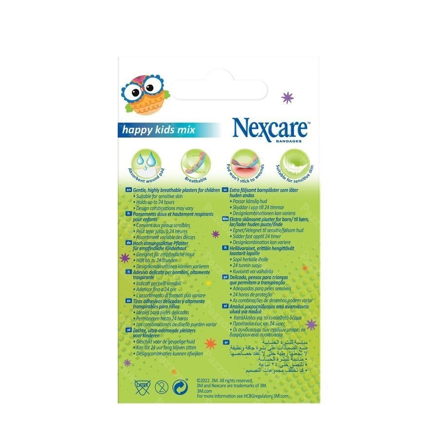 Nexcare 3m Happy Kids Mix Pans 50 N3-50-2p