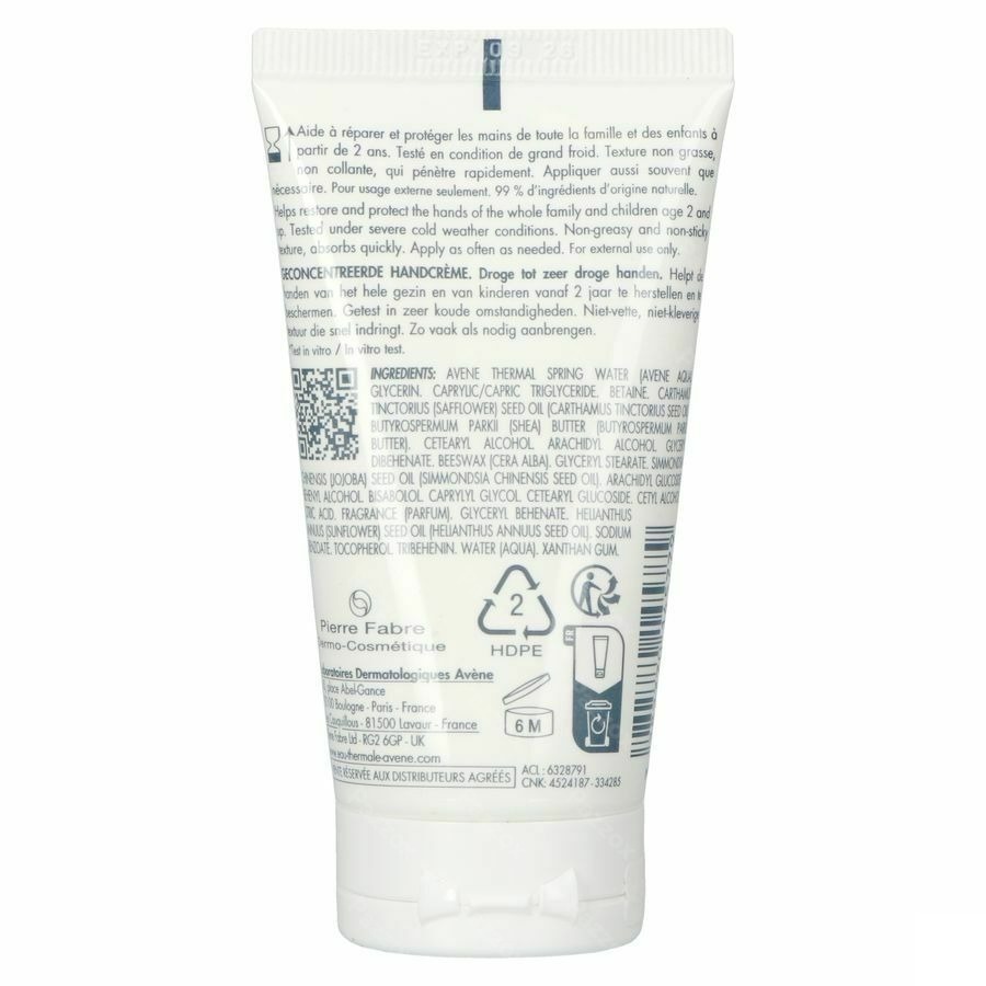 Avene Cold Cream Creme Mains Conc. 50ml Nf