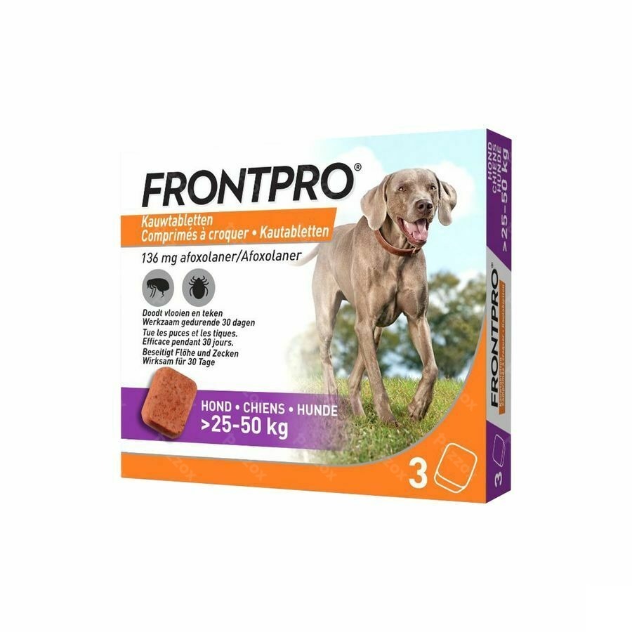 Frontpro 136mg >25-50kg Chien Comp Croq 3