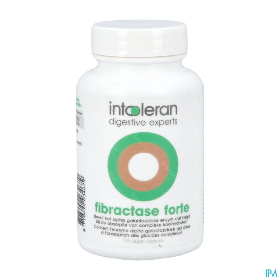 Intoleran Fibractase Forte Caps 108