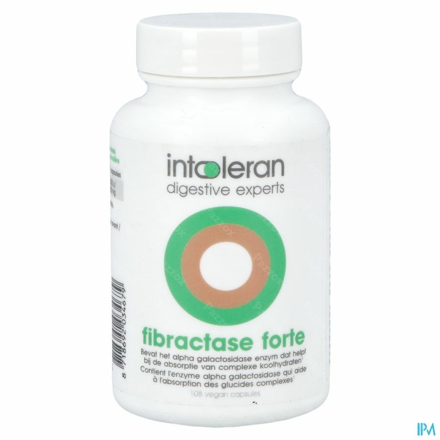 Intoleran Fibractase Forte Caps 108