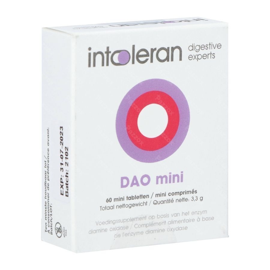 Intoleran Dao Mini 60 Comprimées