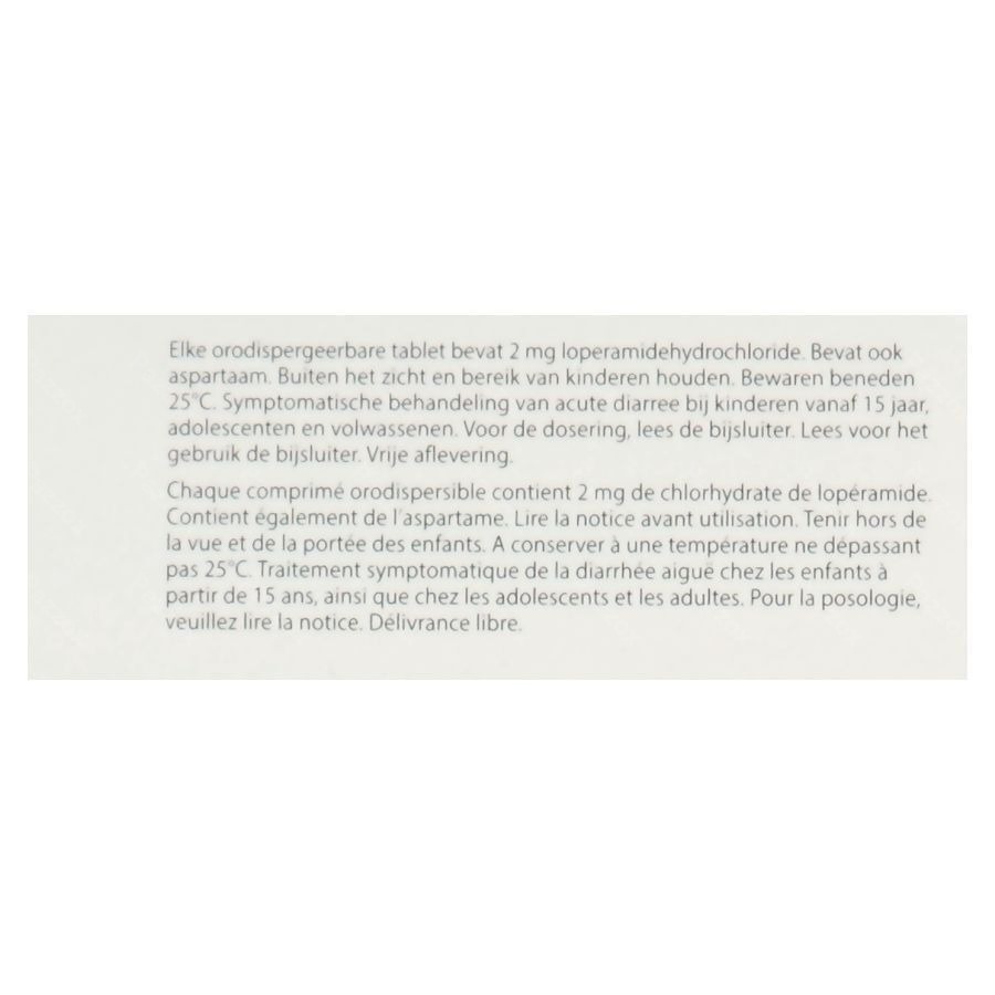 Loperamide Ab 2mg Comp Orodisp. 20