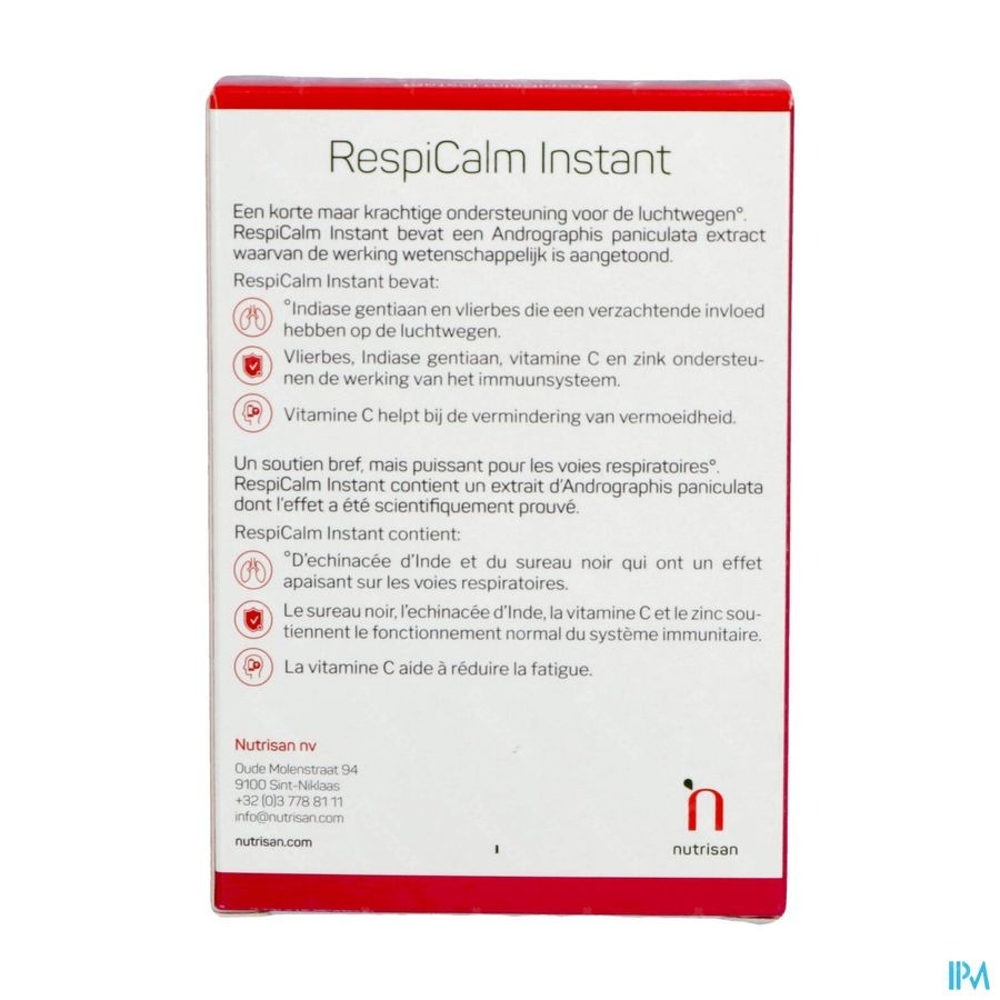 Respicalm Instant Nutrisan Caps 30