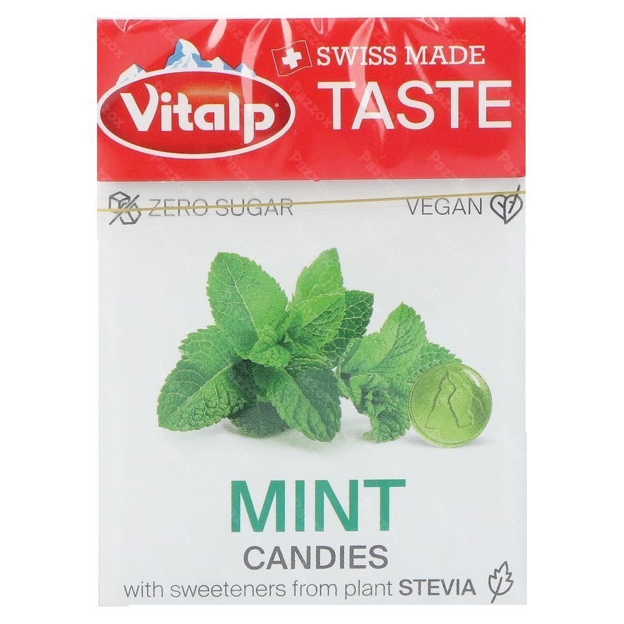 Vitalp Bonbon Menthe S/sucre Stevia 25g