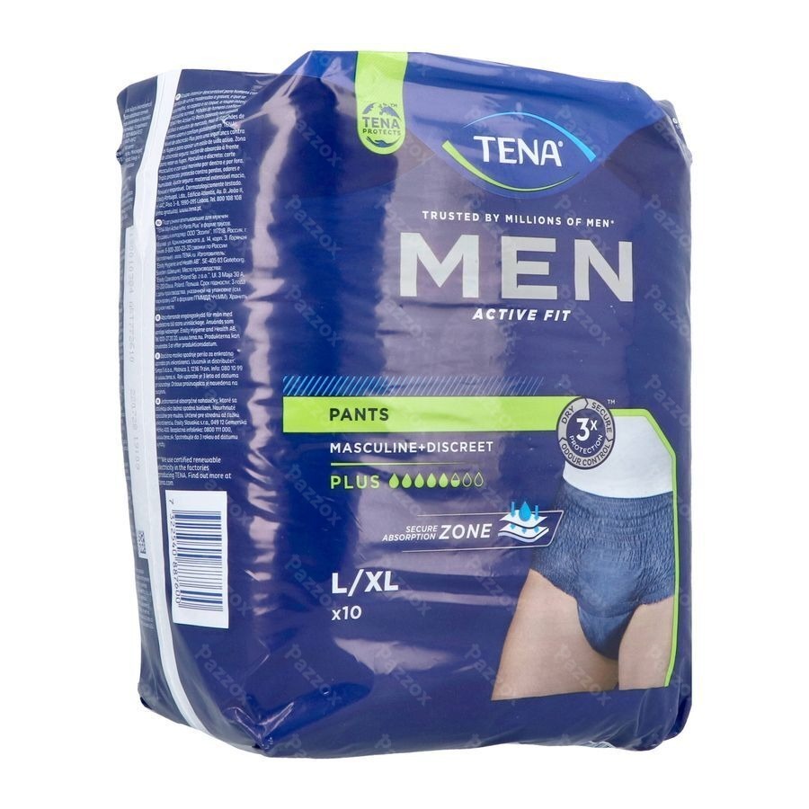 Tena Men Active Fit Pants Plus Bleu l/xl 10 772610
