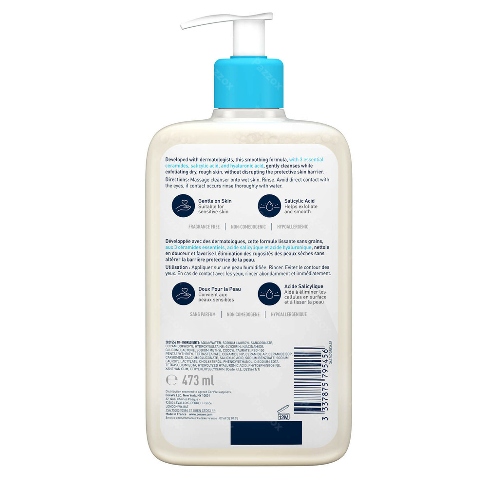 CeraVe SA Nettoyant Anti Rugosites 473ml