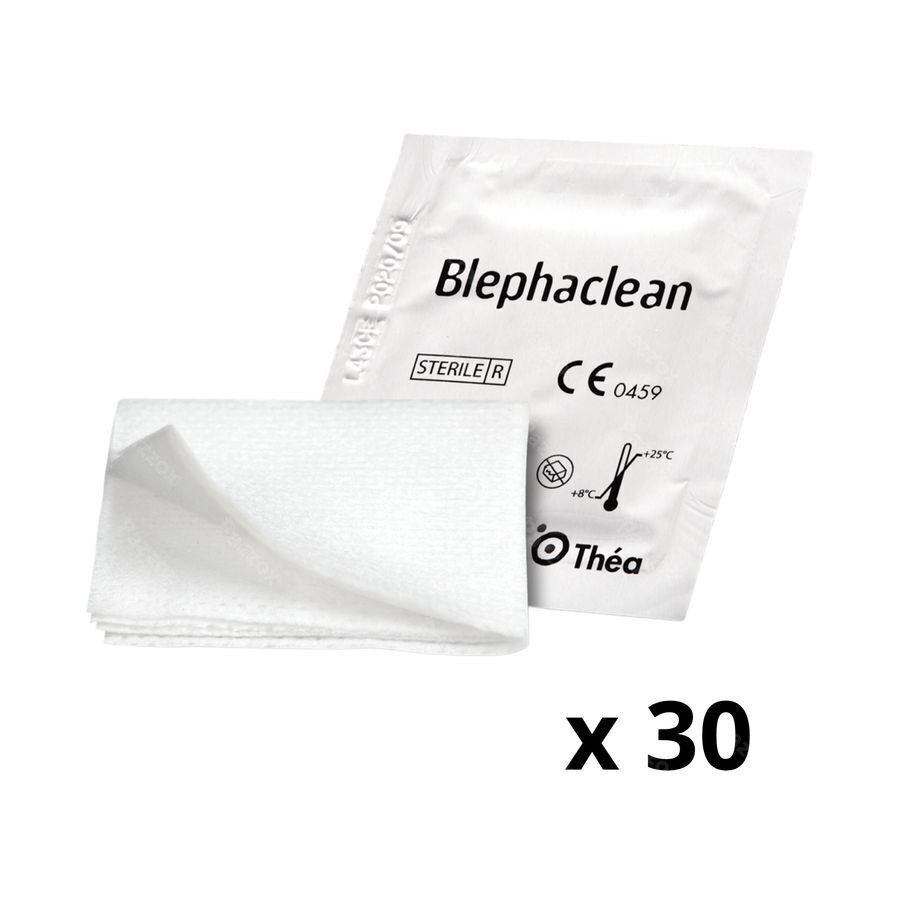 Blephaclean Compresse Sterile Impregnee Yeux 30