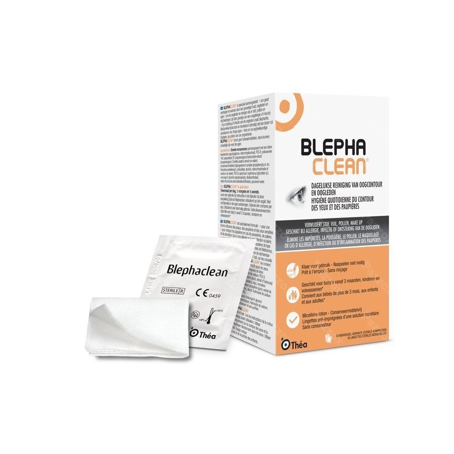 Blephaclean Compresse Sterile Impregnee Yeux 30