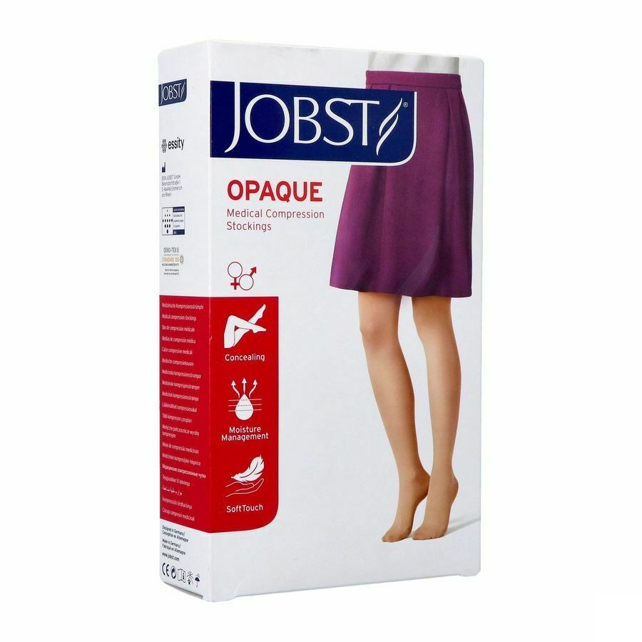 Jobst Opaque 2 Ag Wide Pet Open Dots Nat V Pair