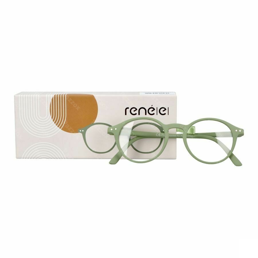 RenÉ(e) Lunettes Re-y05 Monstera Leaf Green +2
