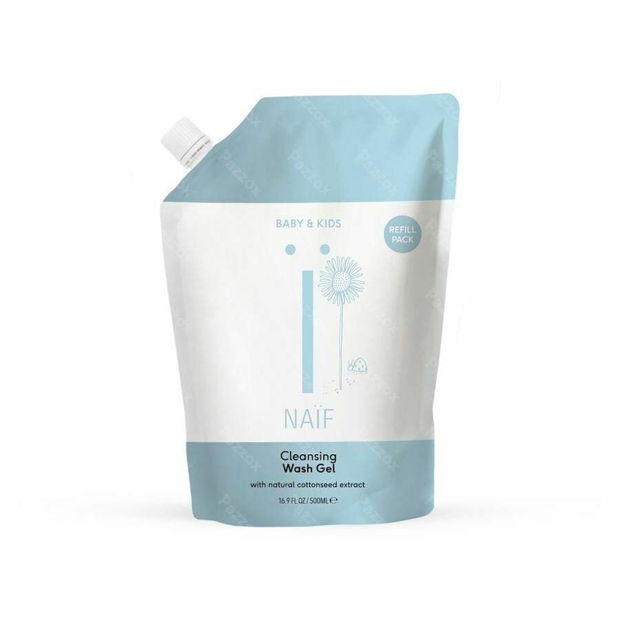 Naif Baby&kids Gel Lavant Nettoyant Recharge 500ml