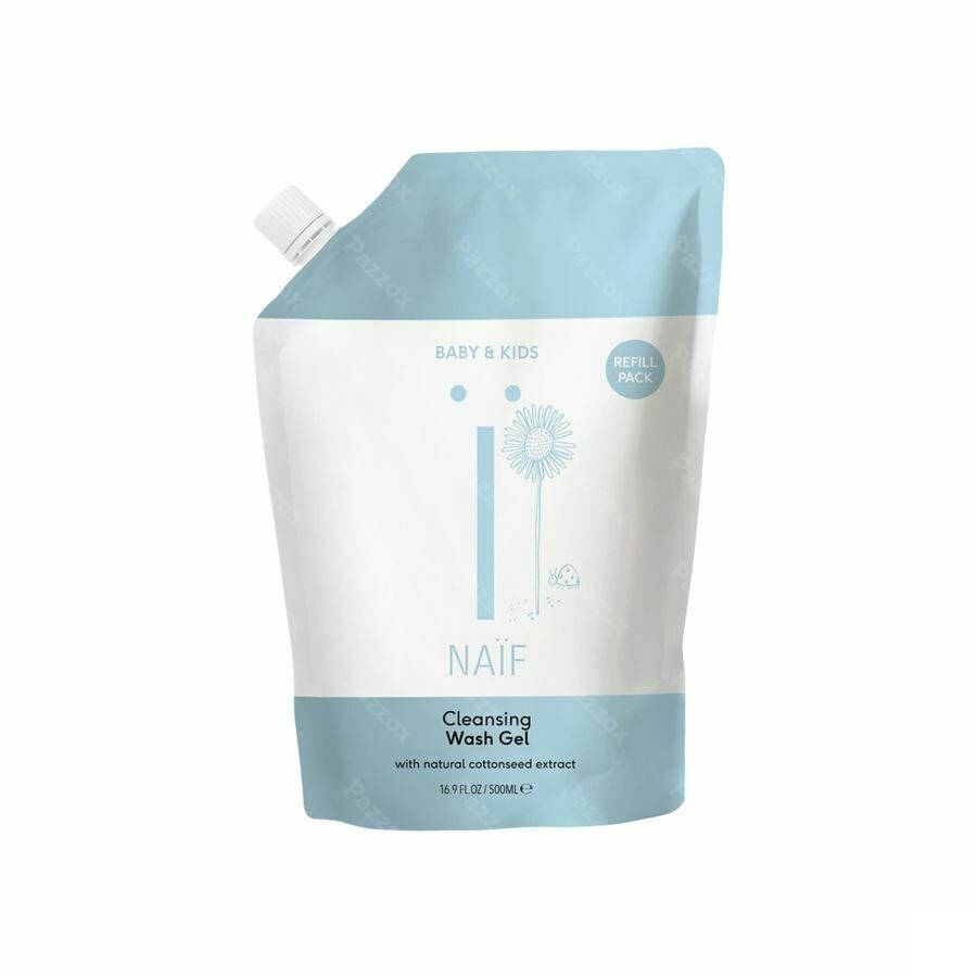 Naif Baby&kids Gel Lavant Nettoyant Recharge 500ml