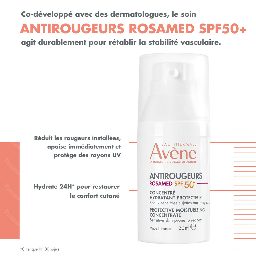 Avène Rosamed Antirougeurs SPF50+ Concentré hydratant protecteur Peau sensible,réactive 30ml