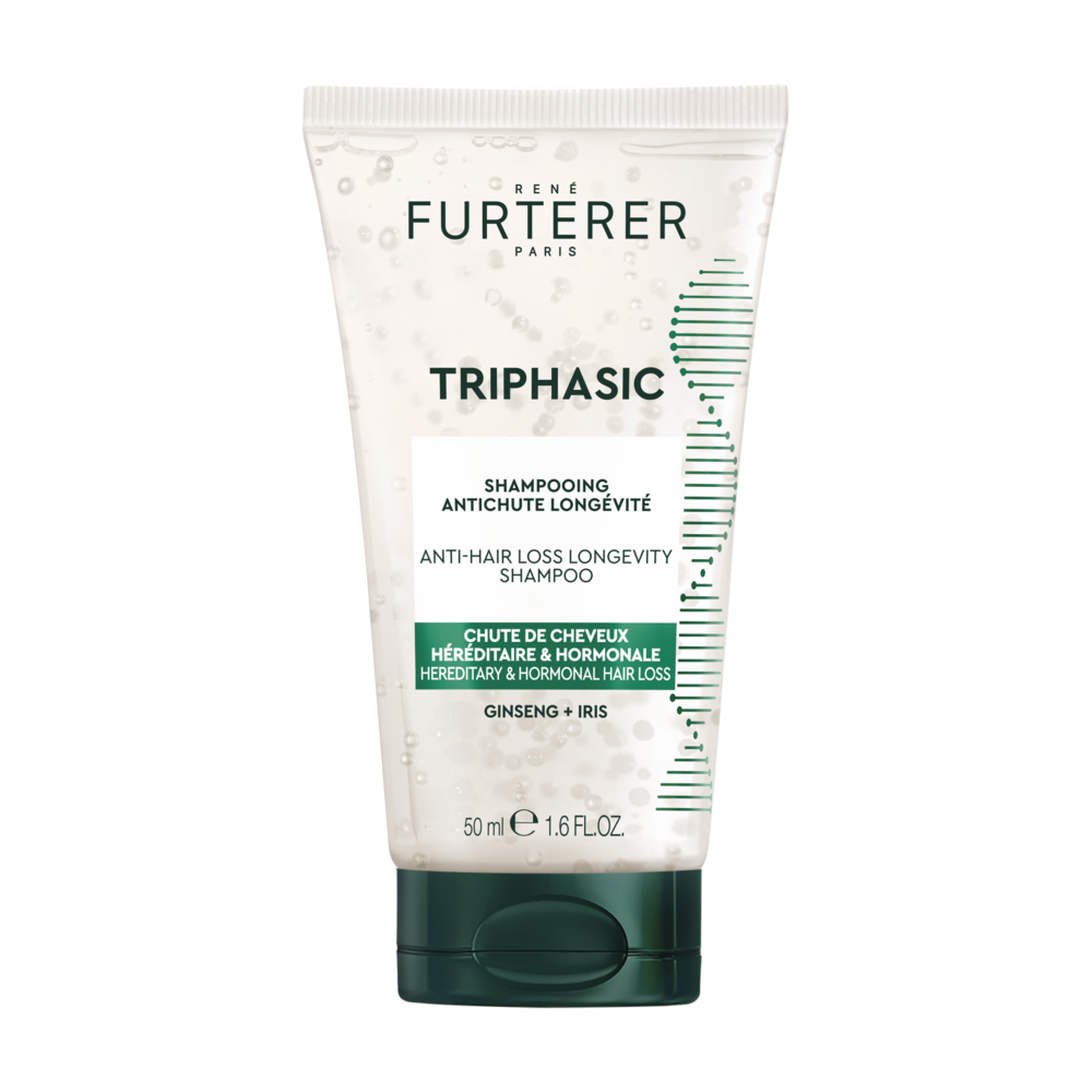 René Furterer Triphasic Shampooing Antichute Longévité, chute de cheveux héréditaire & hormonale 200ml
