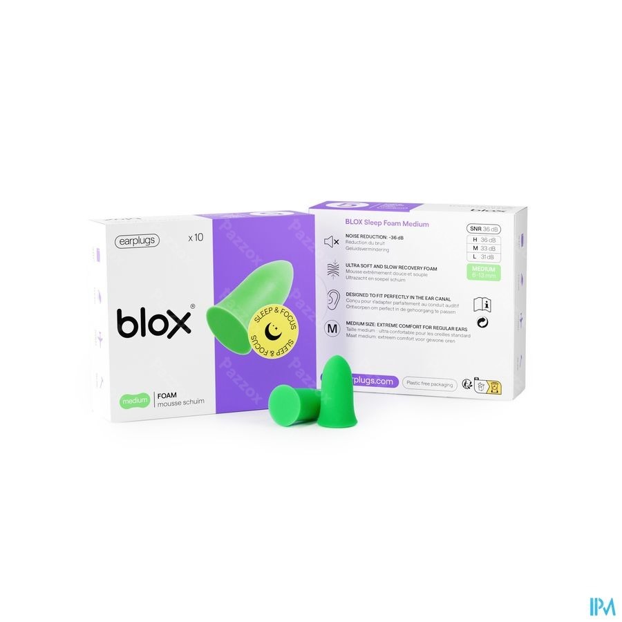 Blox Sleep Mousse Medium Vert Bouch.oreilles 5
