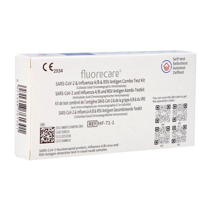 Fluorecare Combi Cov-grippe A/b-vrs Autotest Osms