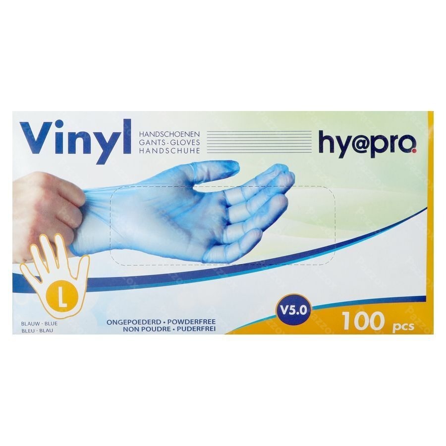 Pharmex Gants Vinyl Bleu S/poudre l 100