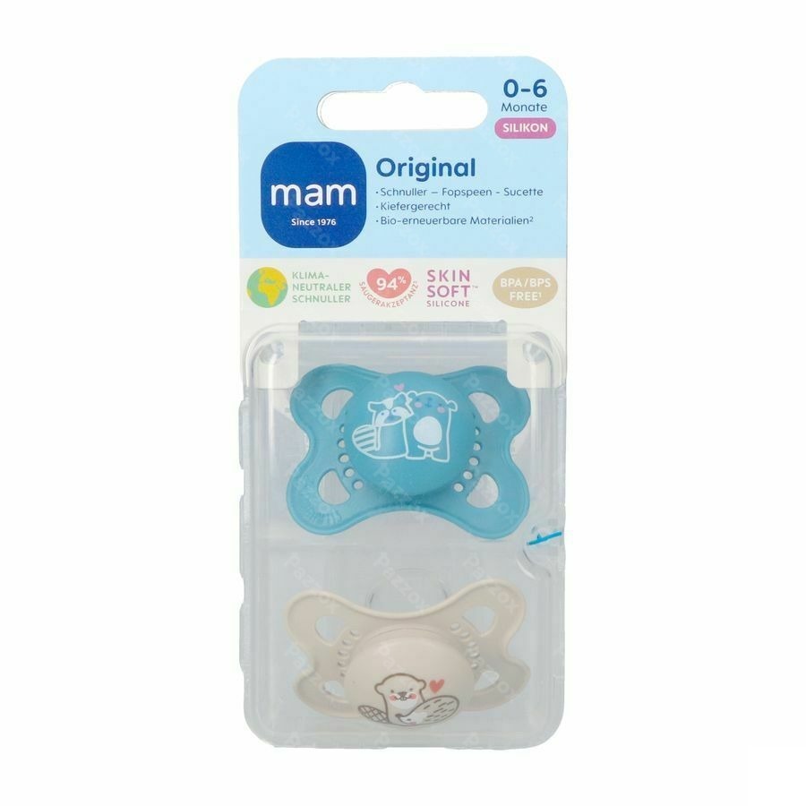 Mam Sucette Original Pure Silicone 0-6m Garcon 2