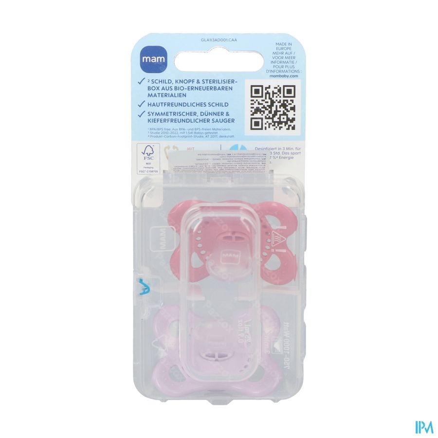 Mam Sucette Original Pure Silicone 0-6m Fille