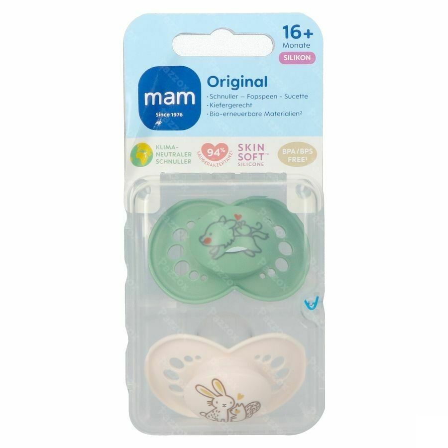 Mam Sucette Original Pure Silicone 16m+ Unisexe