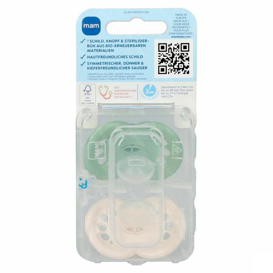 Mam Sucette Original Pure Silicone 16m+ Unisexe