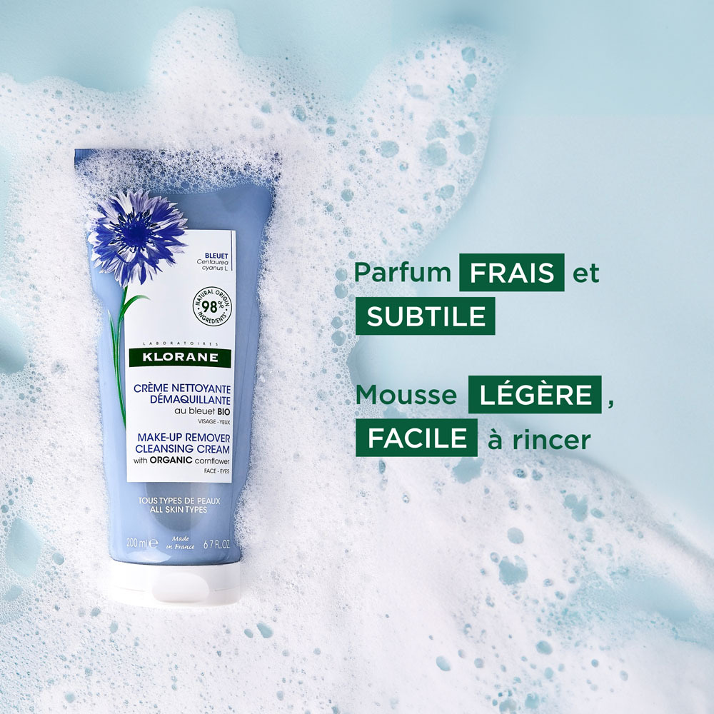 Klorane Visage Creme Nett Demaq Bleuet Bio 200ml
