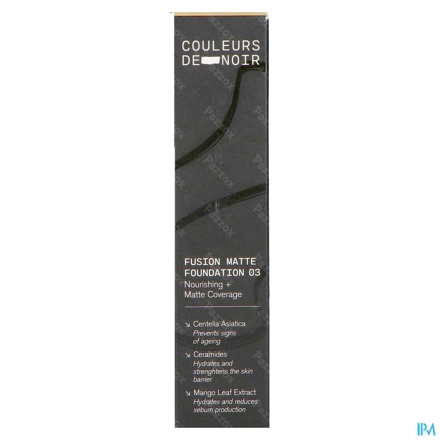 Couleurs De Noir Fusion Matte Foundation 03 Beige Rose 30ml