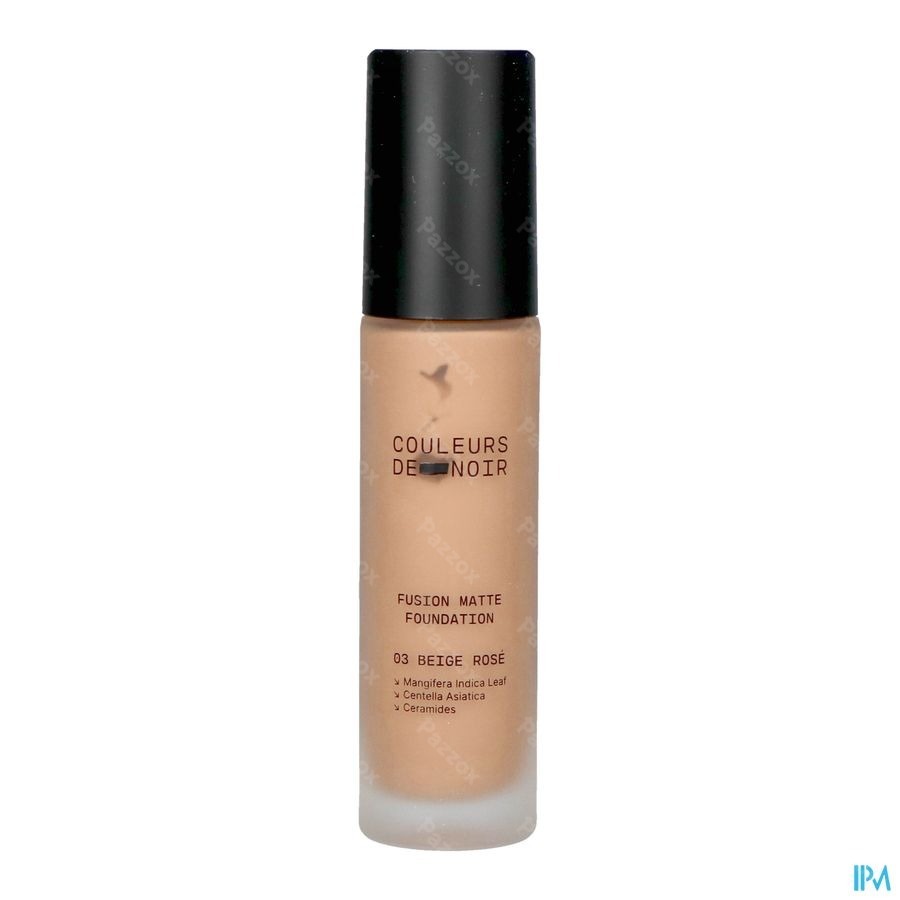 Couleurs De Noir Fusion Matte Foundation 03 Beige Rose 30ml