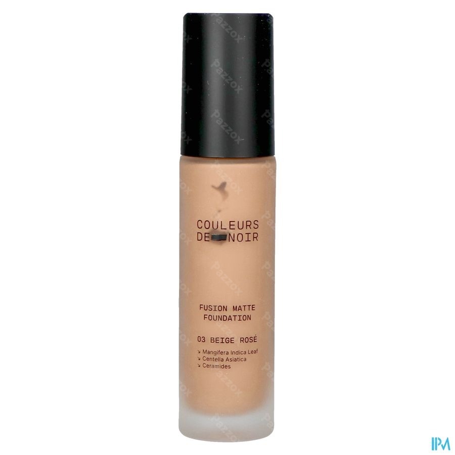 Couleurs De Noir Fusion Matte Foundation 03 Beige Rose 30ml